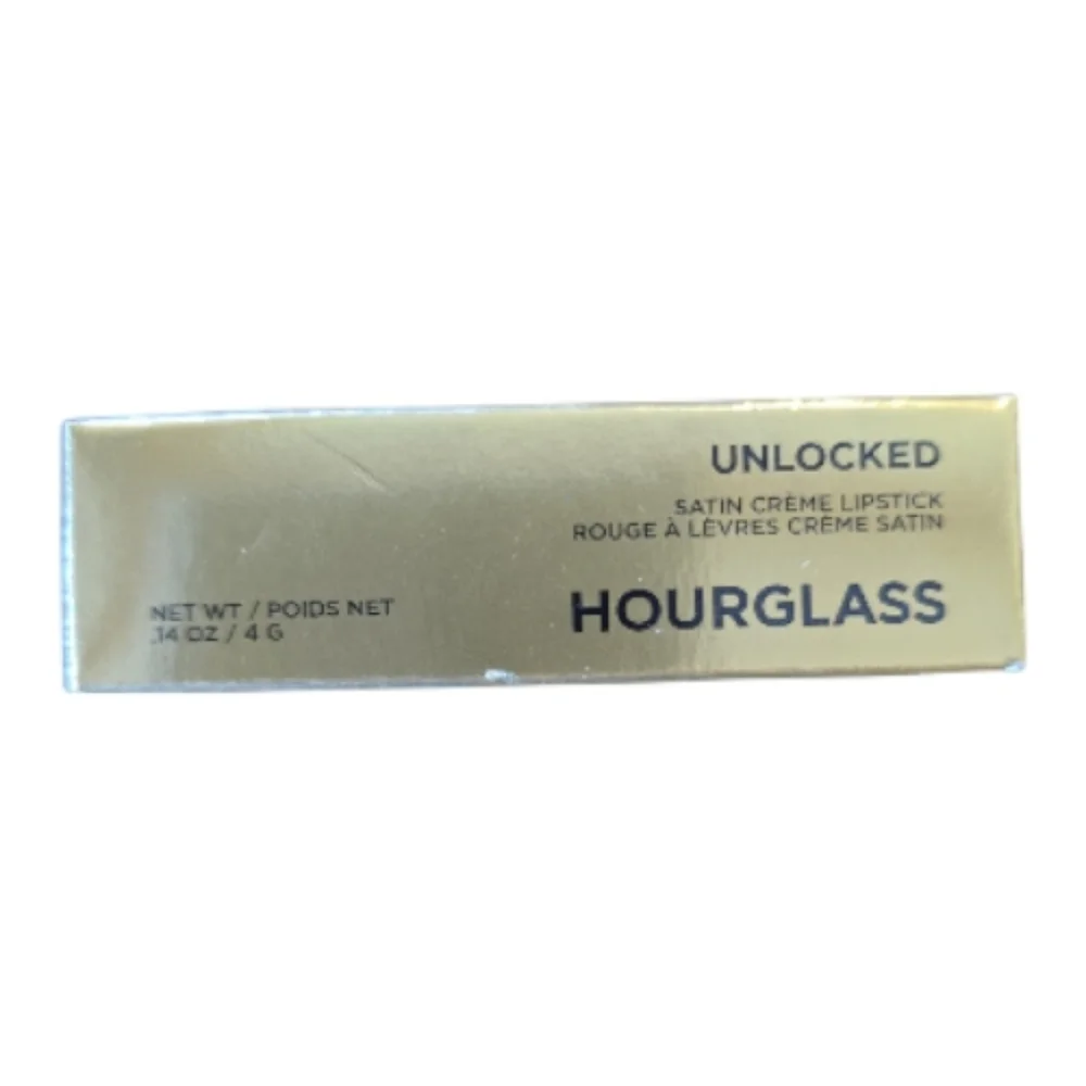 Hourglass NIB Unlocked Satin Creme Lipstick Flora Full Size .14oz Retail $38